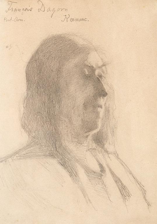 Helene Schjerfbeck, "Francois Dagorn".