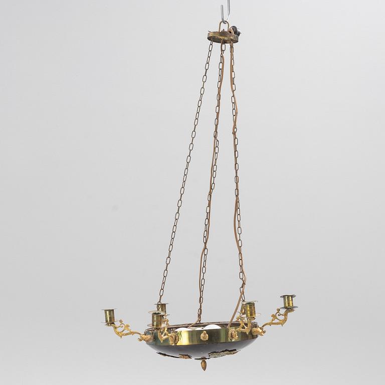 An empire ceiling light, first half of the 19th Century.