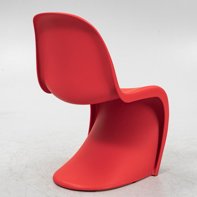 Verner Panton, four red plastic 'Panton Chair Classic', chairs, Vitra, 2010.