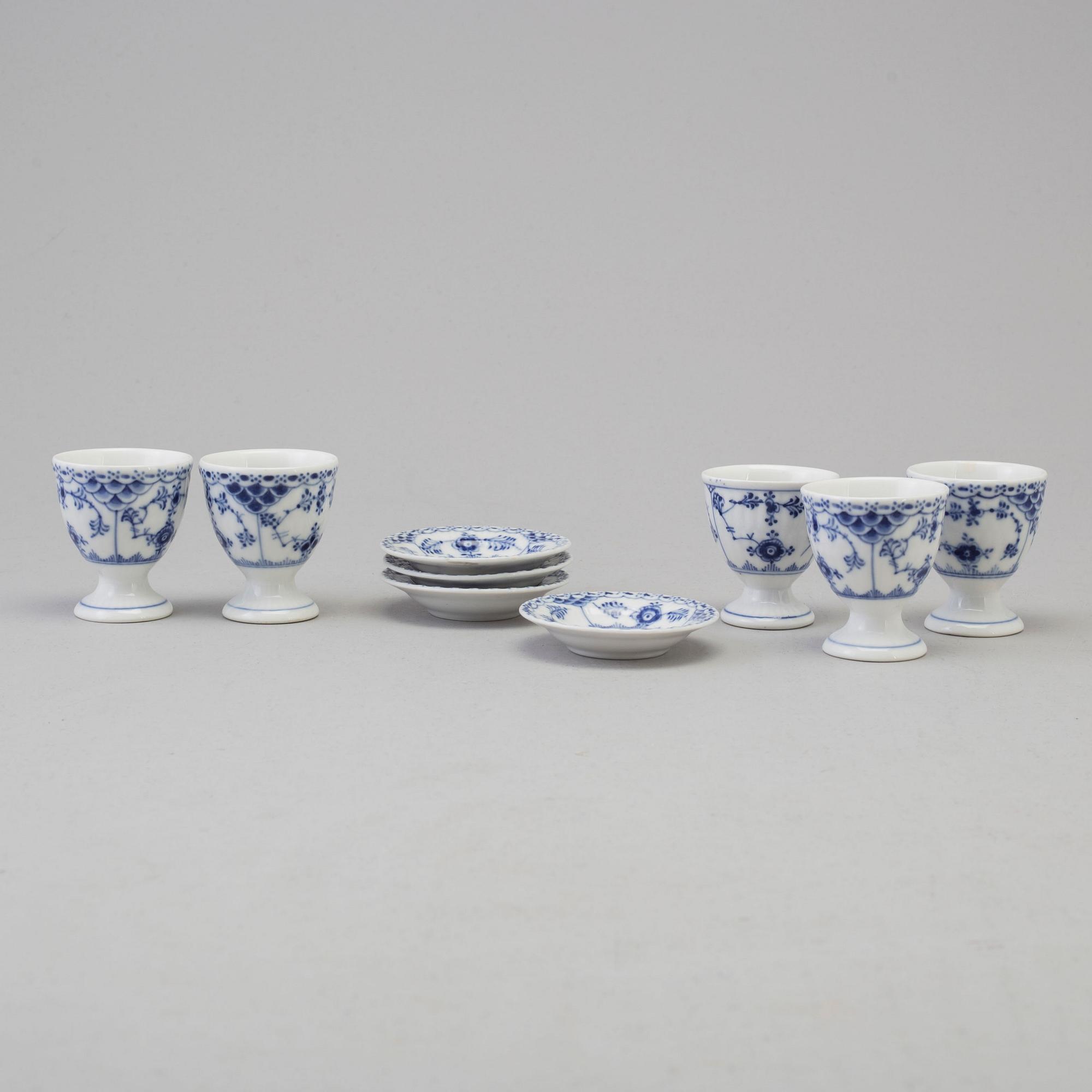 A set of 49 pieces of 'Musselmalet' porcelain tableware, Royal Copenhagen.
