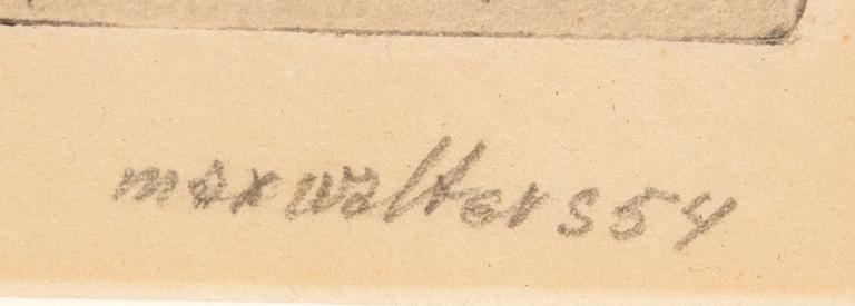 Max Walter Svanberg, drypoint 2 pcs signed dated and numbered 54/65 2/20 and 11/50.