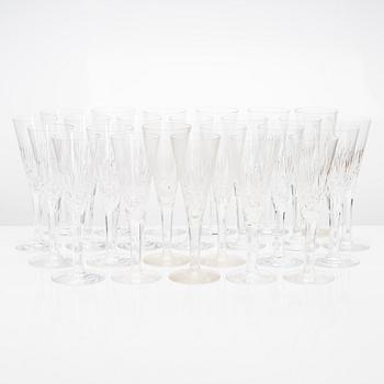 A 110-piece set of glassware from Riihimäen Lasi, Leo-, Yrjö and Aino series, mid- and latter half of the 20th century.