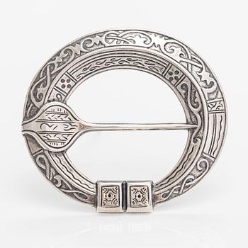 A stelring silver brooch, model 169. Kalevala koru, Helsinki 1993.