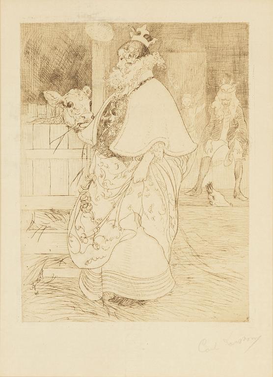 Carl Larsson, "Lisbeth och kalven".