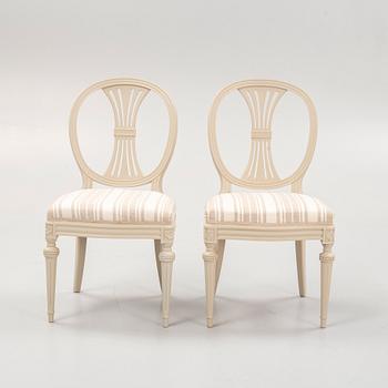 Matgrupp, 9 delar, gustaviansk stil, sent 1900-tal.