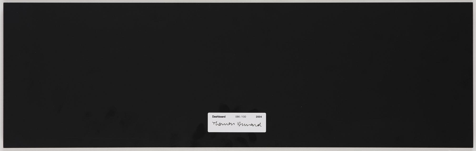 Thomas Demand, "Dashboard", 2004.