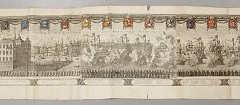 ERIK DAHLBERGH, gravyr, Karl X Gustafs gravtåg, ur Samuel von Pufendorfs verk från 1696.