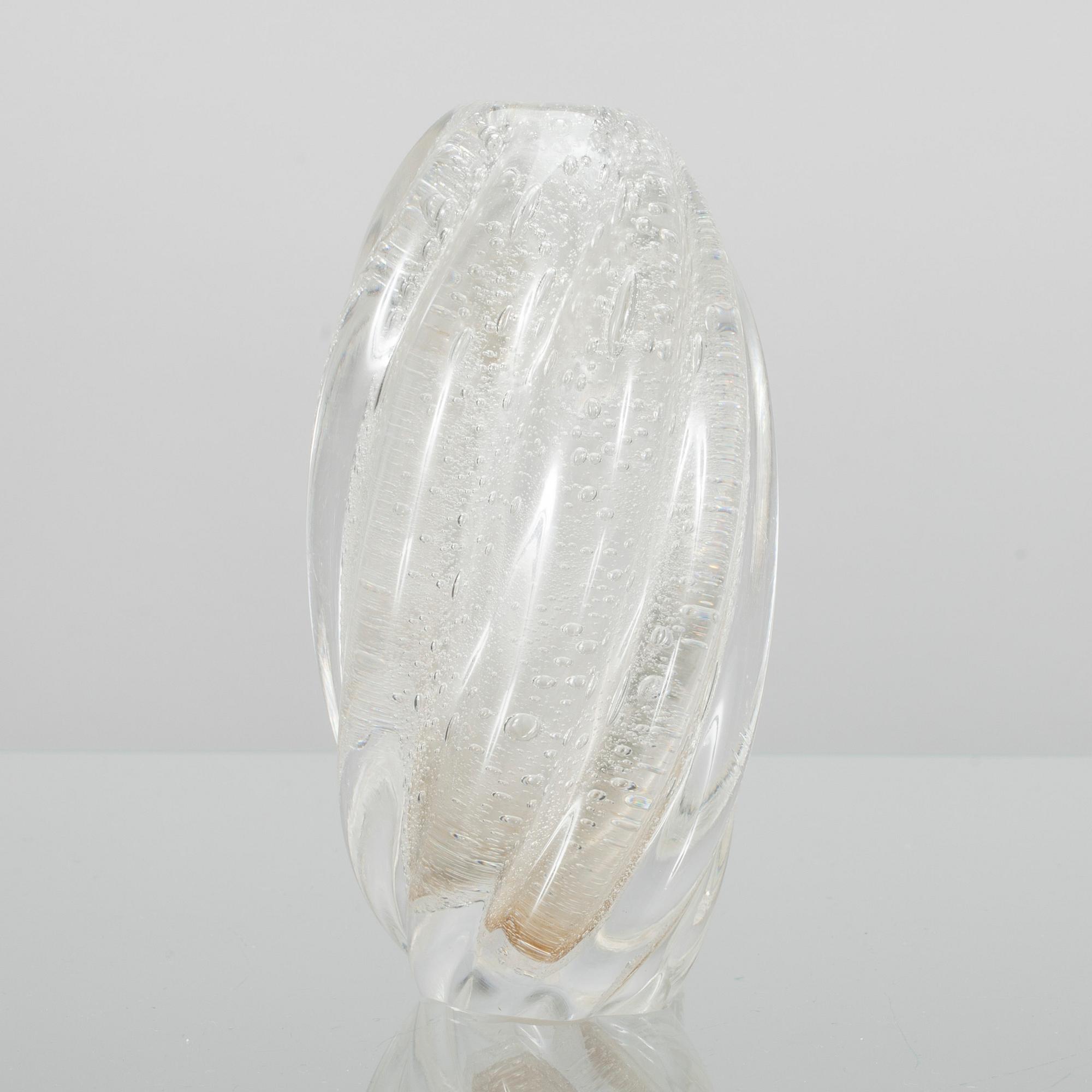 VAS, glas, signerad Tapio Wirkkala, Iittala.