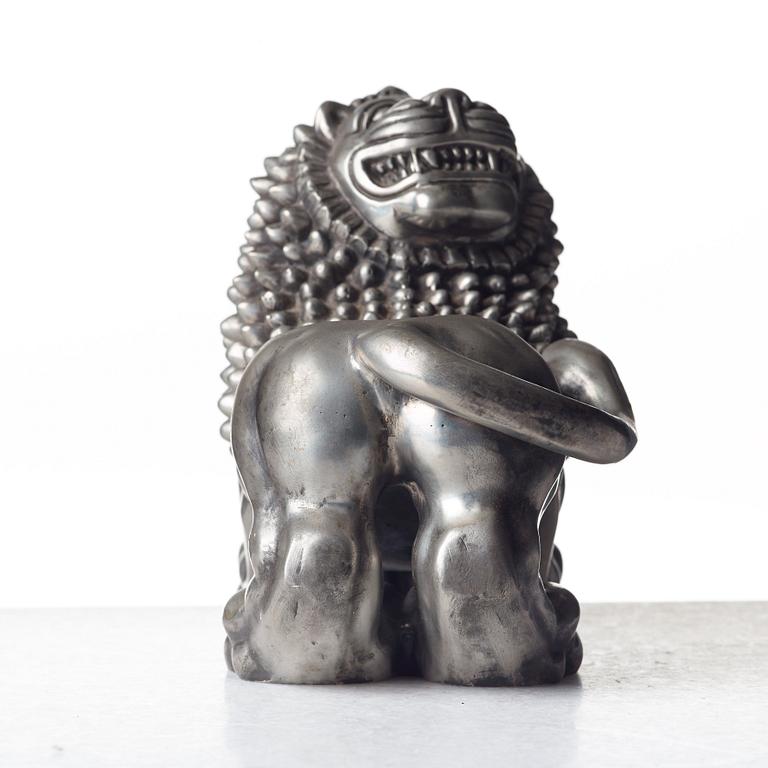 Anna Petrus, a pewter sculpture of a lion, Svenskt Tenn, Stockholm 1960.