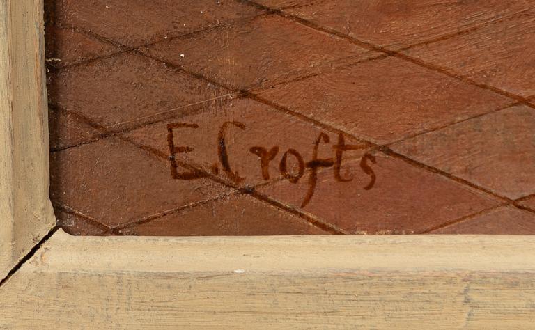 Ernest Crofts, Historiserande interiör med man med gevär.