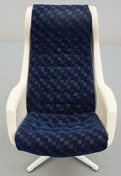 FÅTÖLJ, "Galaxy", Alf Svensson och Yngvar Sandström för Dux Möbler, Malmö. 1970-tal.