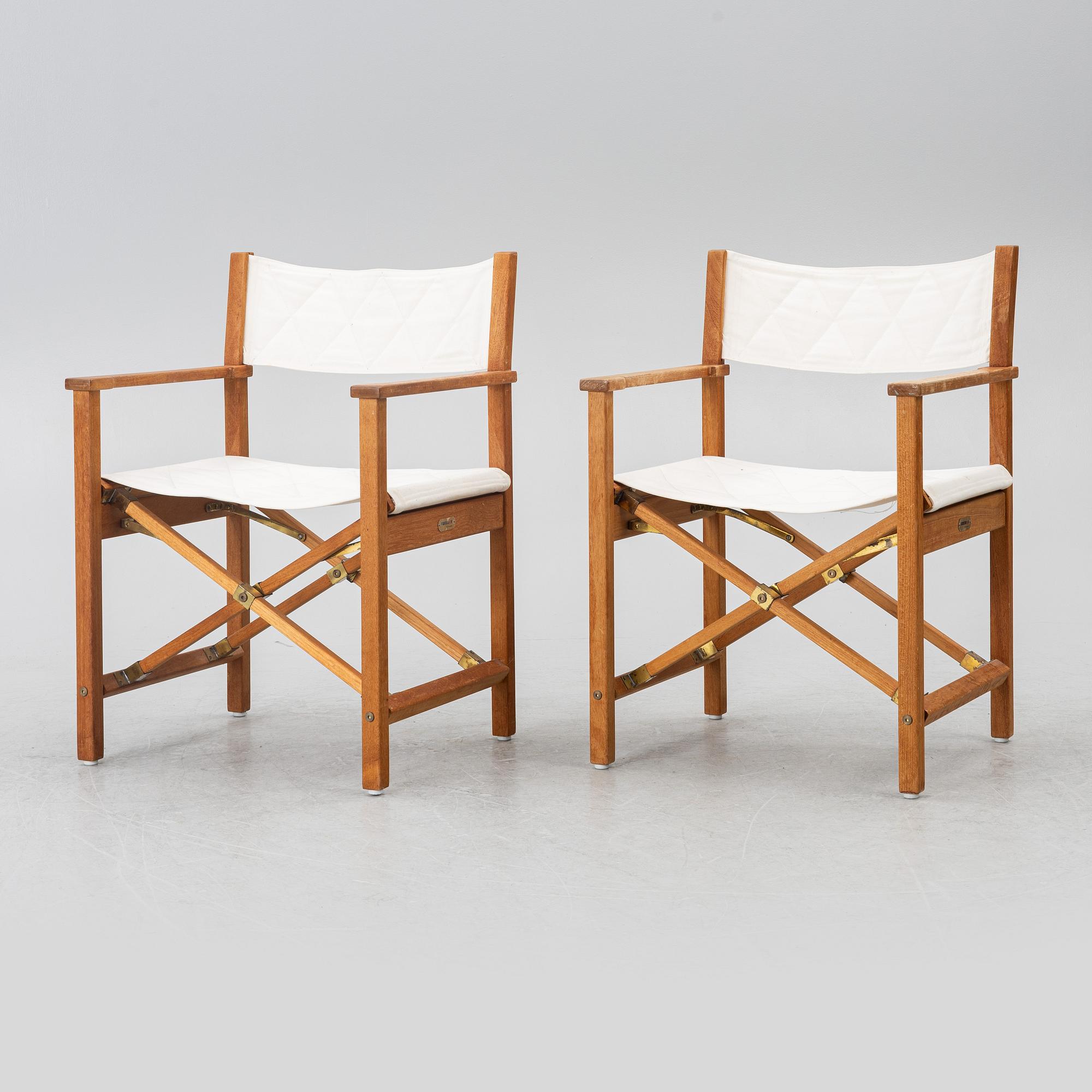 Four chairs, director's model, Kirkodan, Denmark.