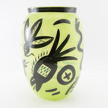 Ulrica Hydman-Vallien, vas "Caramba Lime" Kosta Boda.