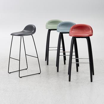 Three + one '3D' bar chairs, Gubi, Denmark.