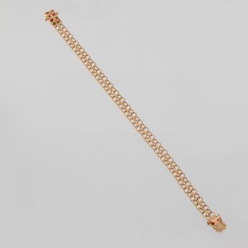 ARMLÄNK, 18K guld, Ädelsmycken, Stockholm, 1968. Vikt 9,4 gram.