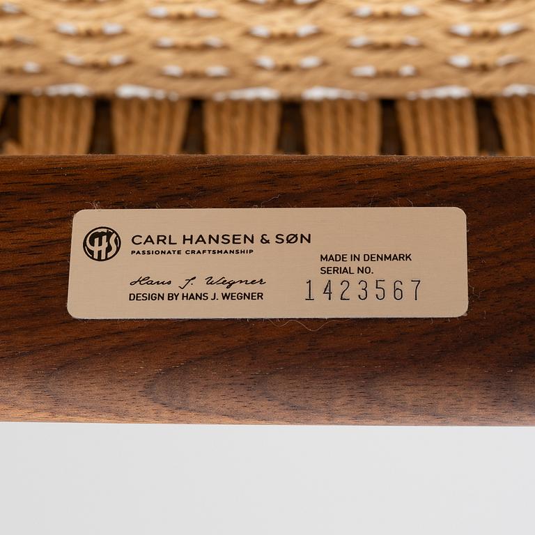 Hans J. Wegner, Armchair, "CH25", Carl Hansen & Søn, Denmark, circa 2020.
