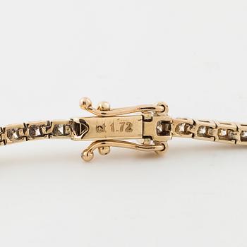ARMBAND, med briljantslipade diamanter totalt ca 1.70 ct.