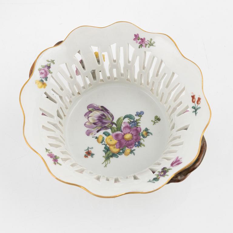 A porcelain bowl with saucer, Royal Copenhagen, Denmark.