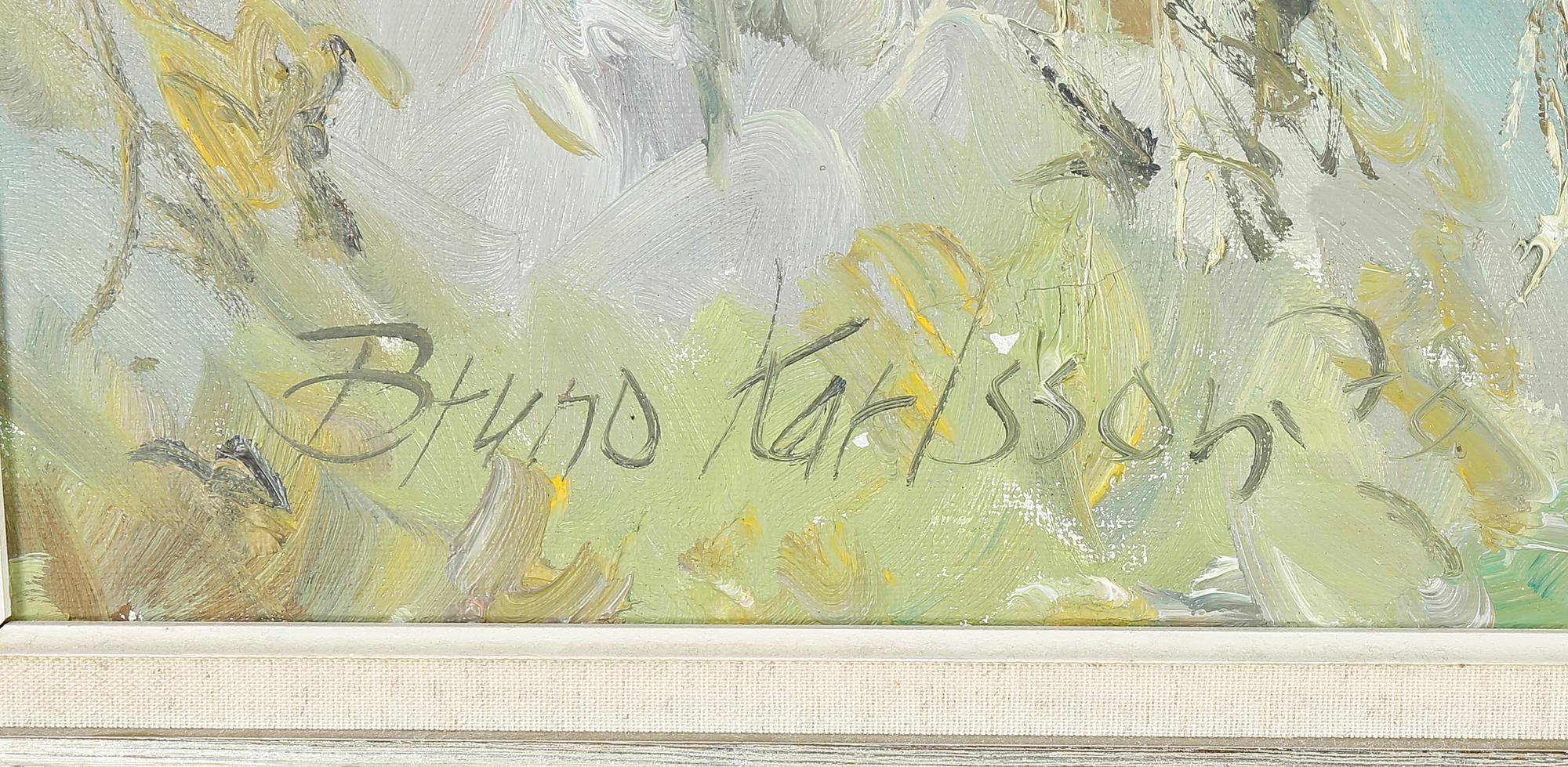 BRUNO KARLSSON, olja på duk. Signerad.