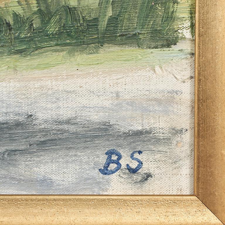 BIRGER SIMONSSON, olja på duk, monogramsign.