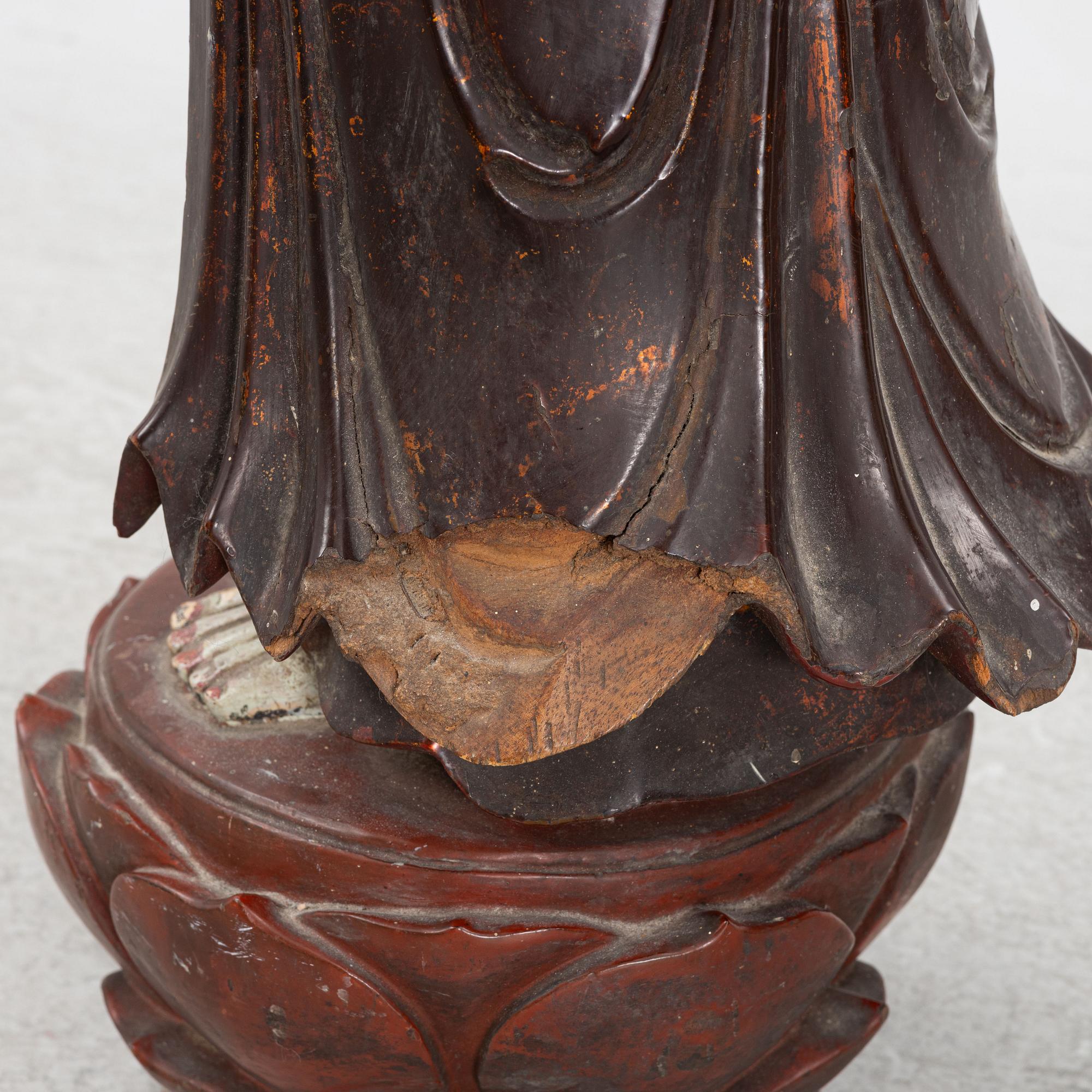 A wooden sculpture, southest Asia, 20th century.