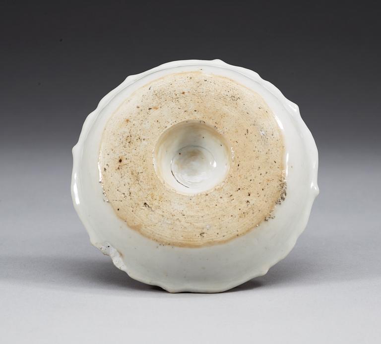 LJUSSTAKE, kompaniporslin. Qing dynastin, Qianlong (1736-95).