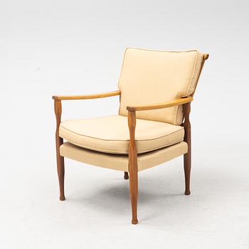 Josef Frank, a mahogany easy chair model '891', Firma Svenskt Tenn, Stockholm.