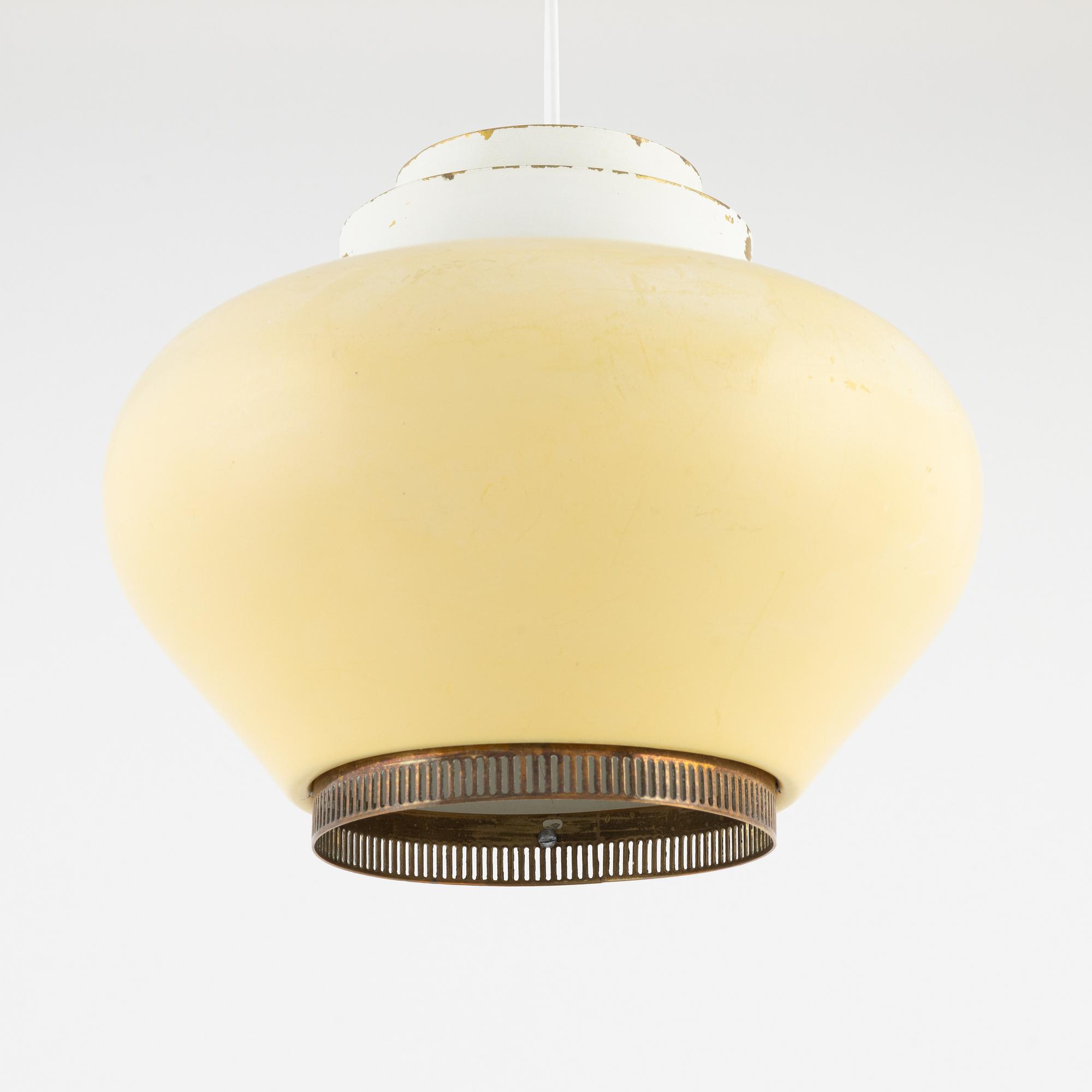 Alvar Aalto, taklampa, modell A 333, Valastustyö, Finland.