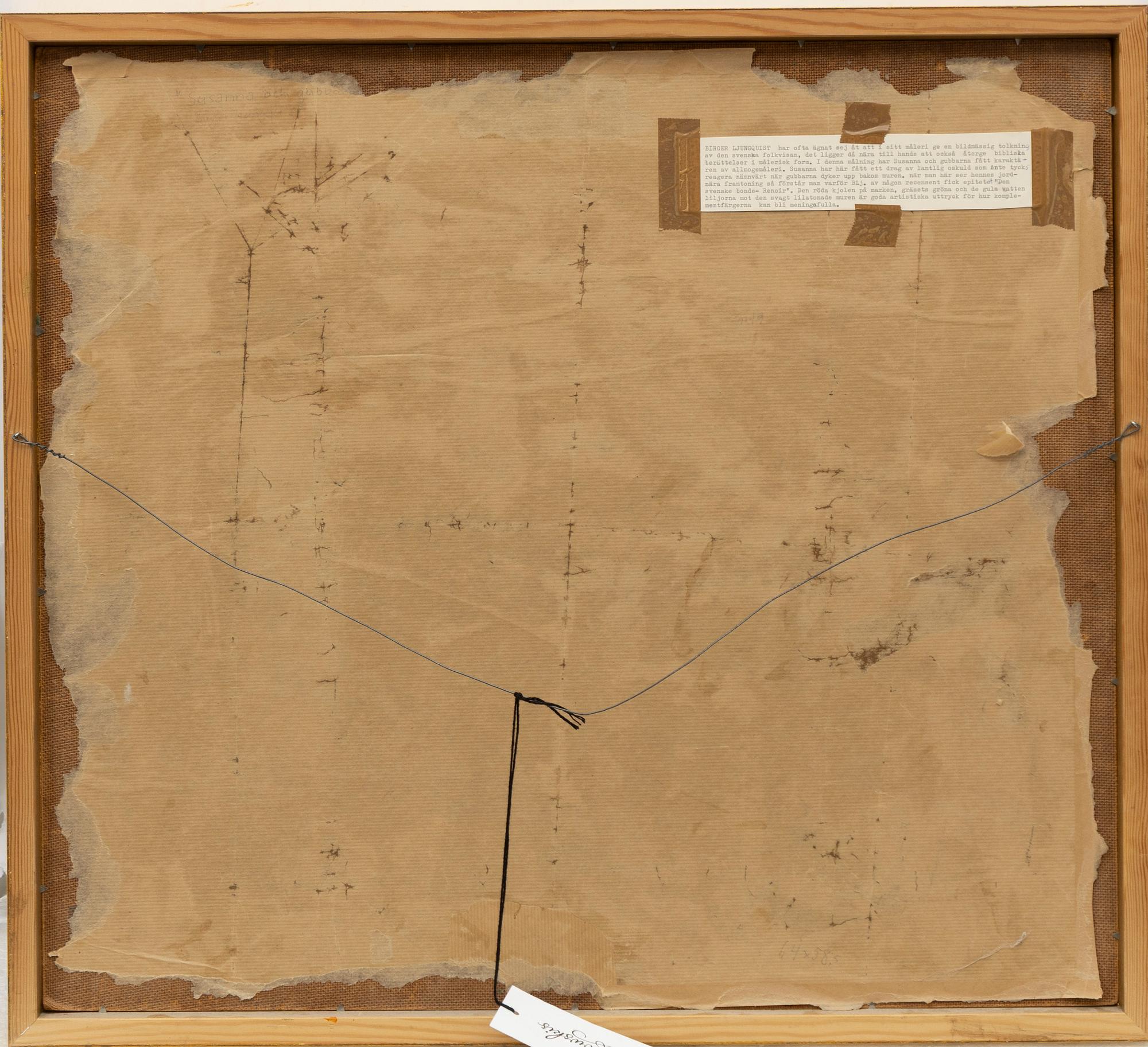 Birger Ljungquist, Susanna and the old men.