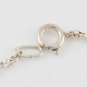 Birger Haglund, collier, sterlingsilver, Stockholm 1984.