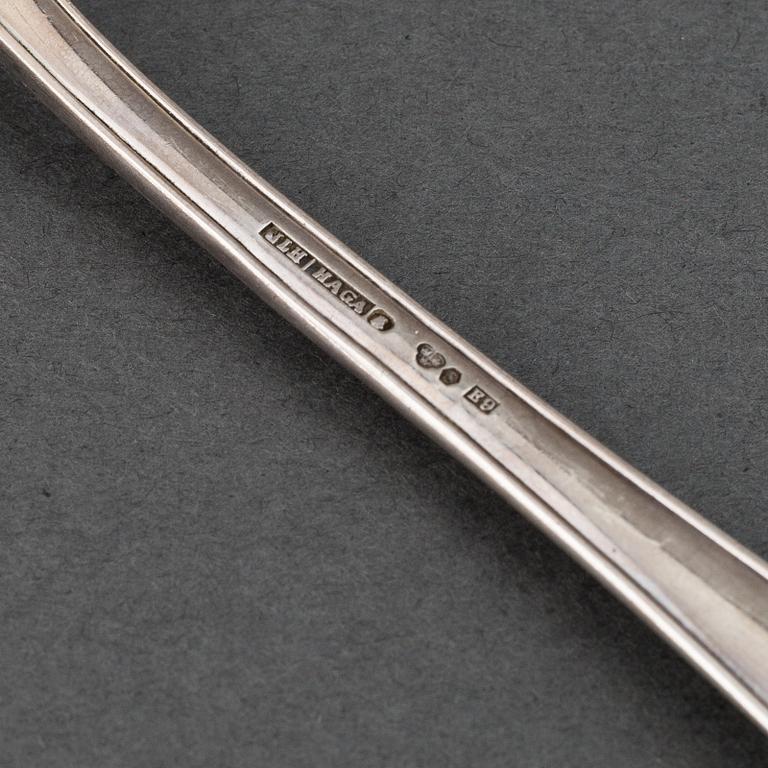 A part 'Haga' silver cutlery, marked JLH, 20th century (103 pieces).