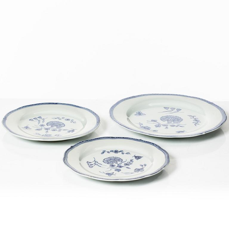A 65-piece dinner service,  'Nejlika', from Ikea's 18th-century series, 1990s.