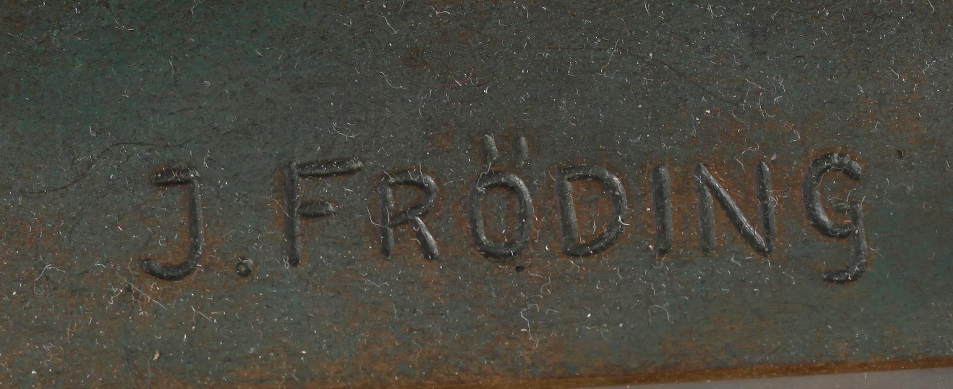 JONAS FRÖDING, skulptur, signerad.