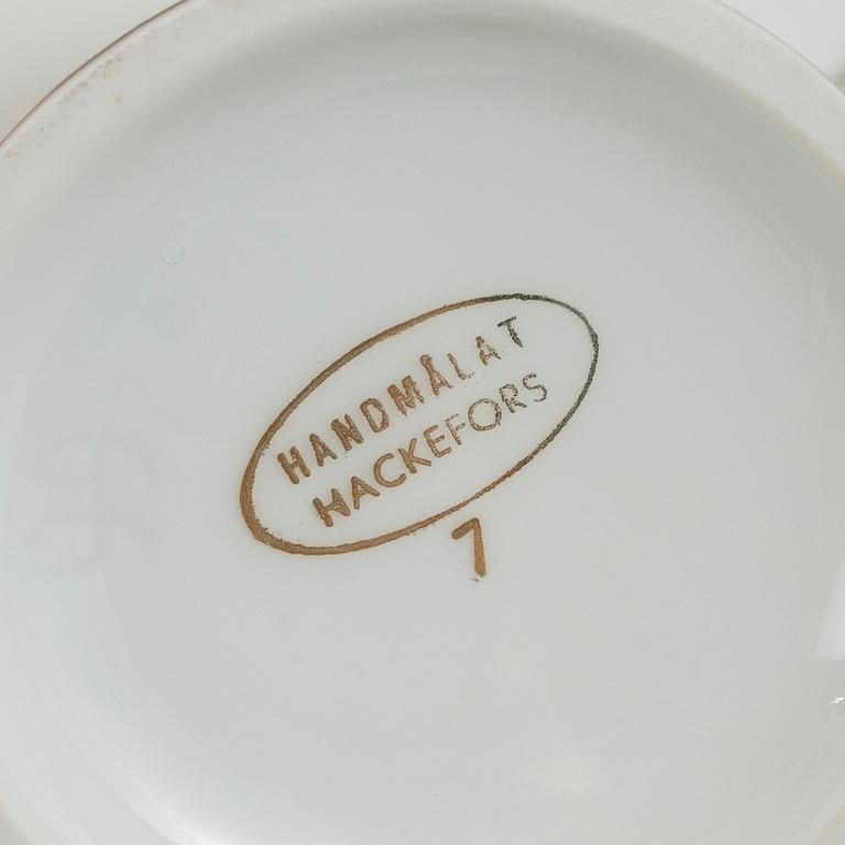 A 26 piece tea service from Hackefors, 1940's or 1950's.