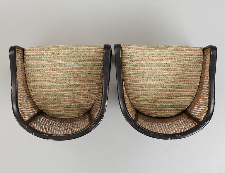 OTTO SCHULZ, a pair of armchairs for Boet, Sweden 1930's.