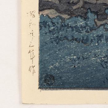 Kawase Bunjiro Hasui, 'Matoba, Takehara'.
