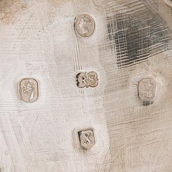 A sterling silver ewer, maker's mark of Robert W Smith, Dublin 1843.