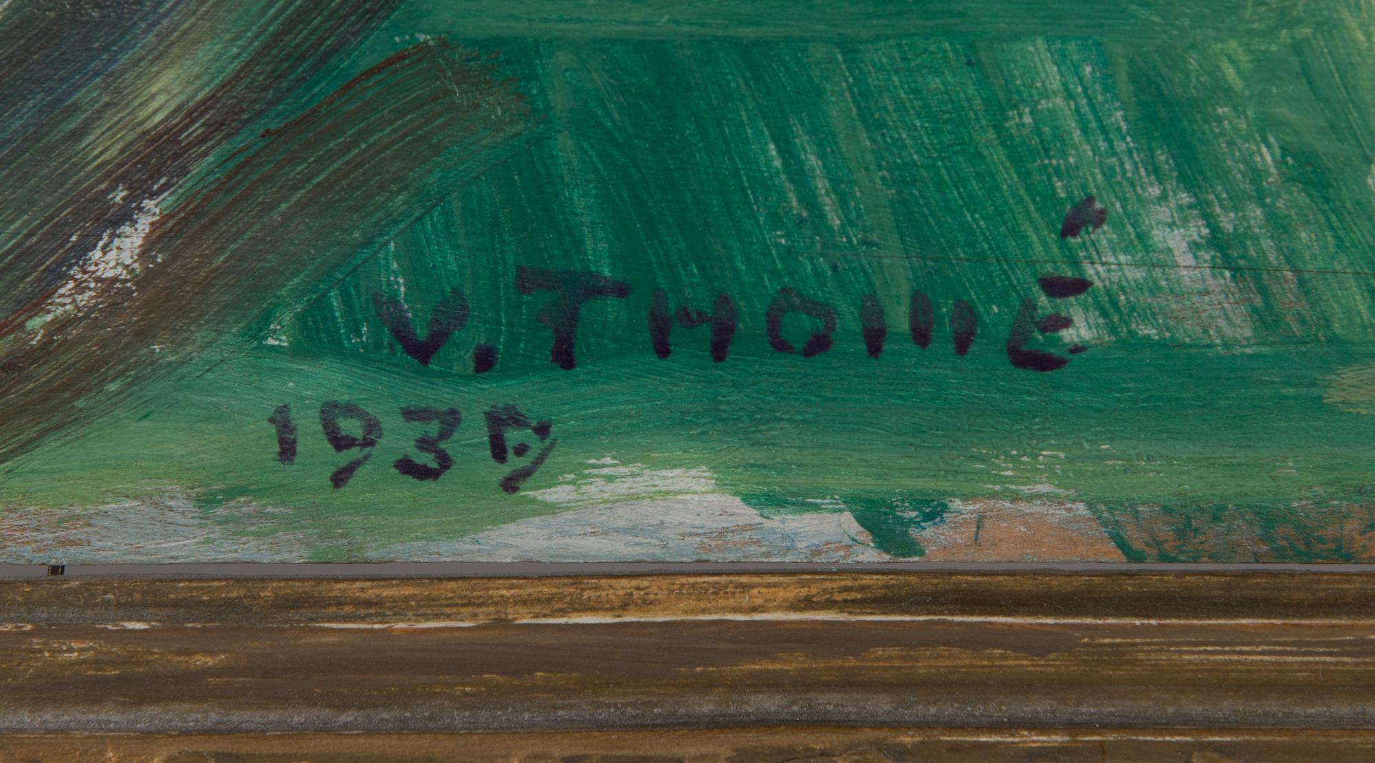 Verner Thomé, oil on board, signed and dated 1939.