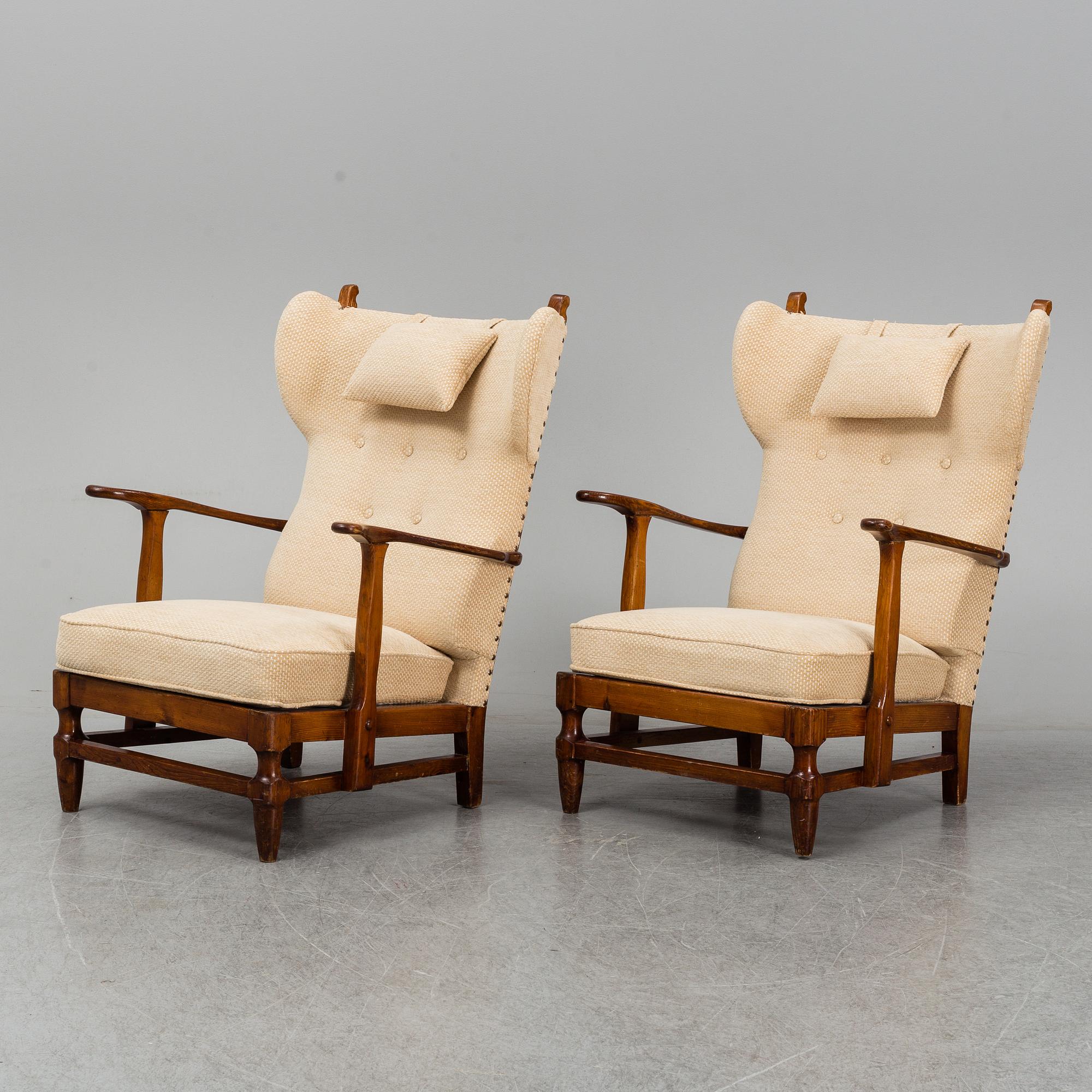 FÅTÖLJER, ett par, Swedish Modern, Göperts, 1940-tal.