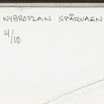 Åke Lange, "Nybroplan, spårvagn" (1930's).