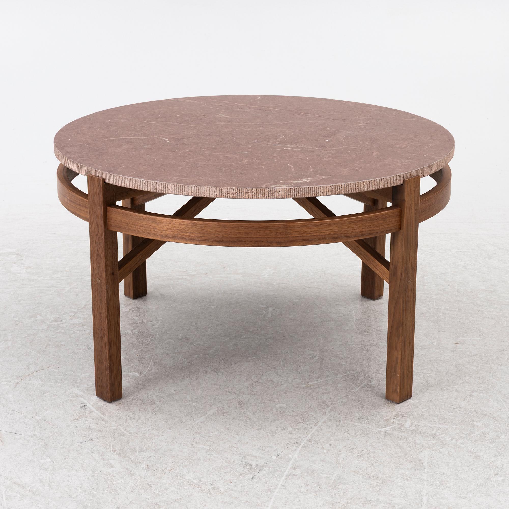 Kerstin Olby, Bord med kalkstensskiva, Opus', Olby Design, 2020.