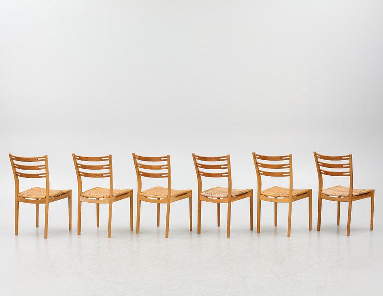 Sørens Flenstedt, stolar 6 st, Sibast, Danmark, 1960-tal.