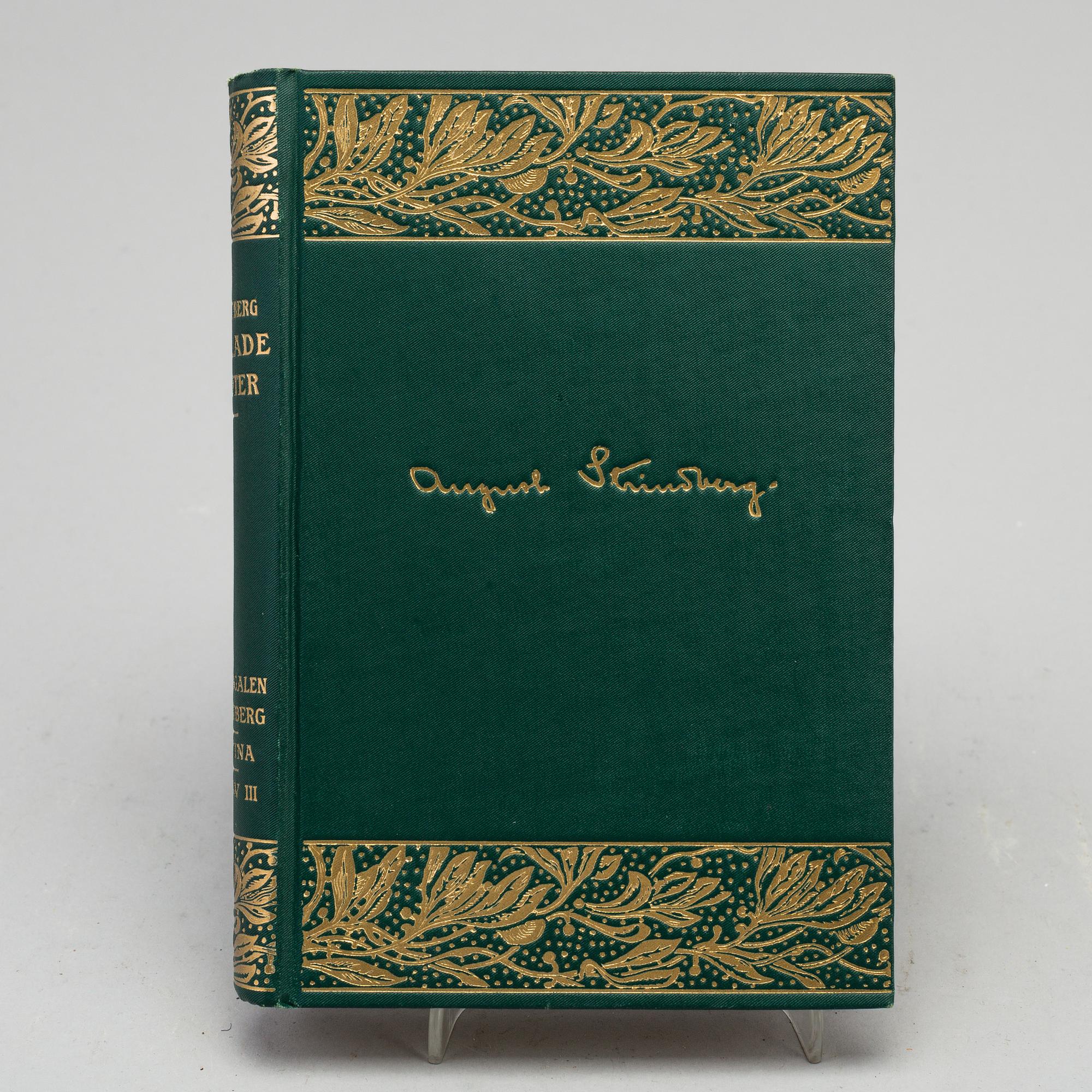 AUGUST STRINDBERGS SAMLADE VERK, 55 vol, Albert Bonniers förlag, Stockholm 1912-1919.