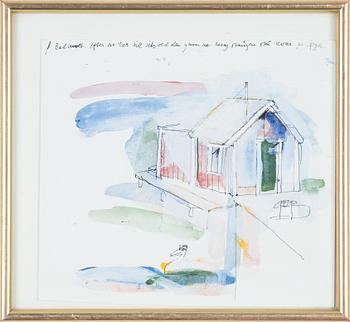 Madeleine Pyk, blandteknik, signerad.