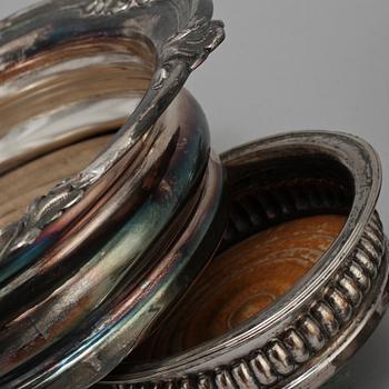 COASTERS, 6 st, nysilver, 1900-andra kvartal.