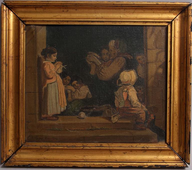 OKÄND KONSTNÄR, olja på duk, bär sign o dat 1856.