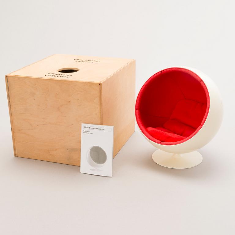 EERO AARNIO, A miniature, 'Ball chair',  Vitra Design Museum.