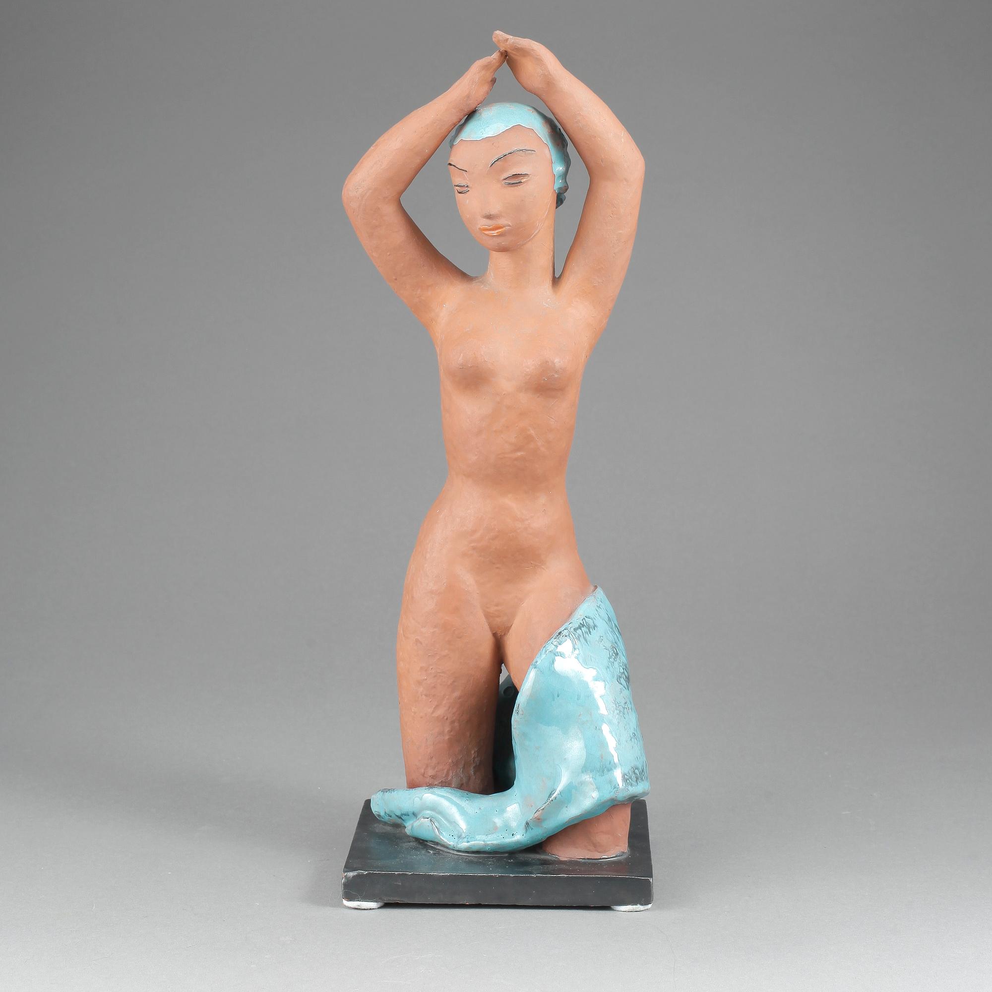 SKULPTUR, lergods, Tyskland, 1950-tal.