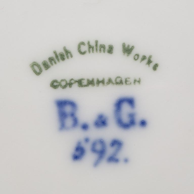 JULTALLRIK, porslin, "Jule aften 1895".  Bing & Gröndahl.