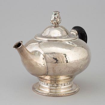 A Cort Hannibal silver teapot, Copenhagen Denmark 1920.